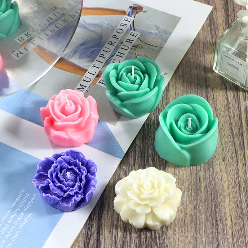 My Store Handmade Mould Realistic Rose Candle Handmade Mould