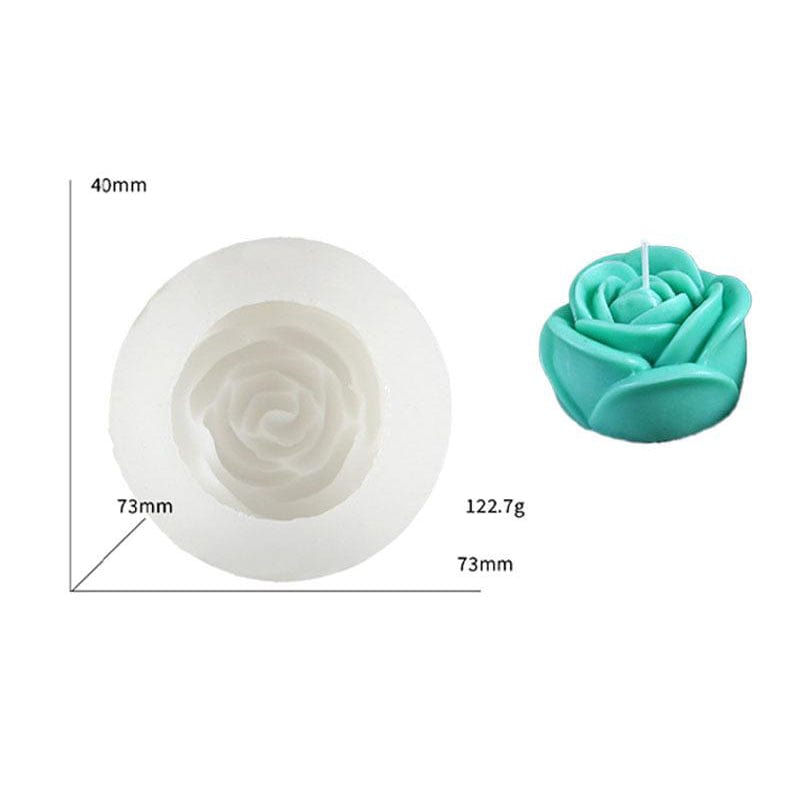 My Store Handmade Mould Realistic Rose Candle Handmade Mould