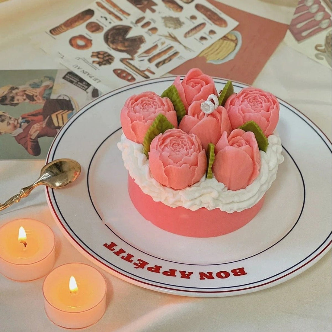 My Store Handmade Mould Closed Rose Flower Handmade Mould