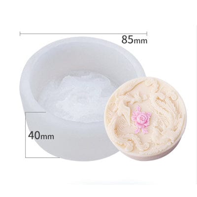 My Store Handmade Mould Dragon & Rose Emboss Candle Handmade Mould