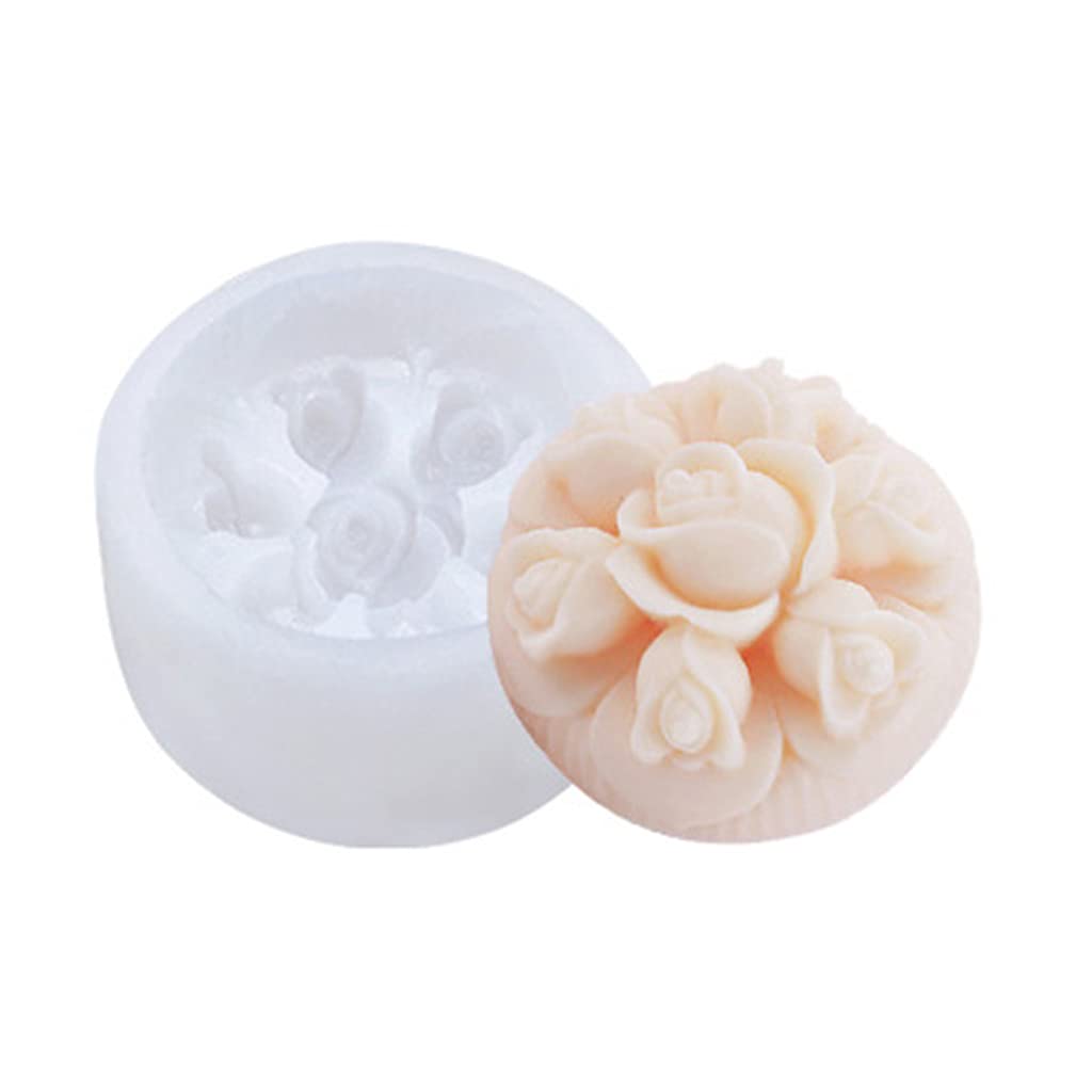 My Store Handmade Mould 3D Peony Rose Flower Handmade Mould