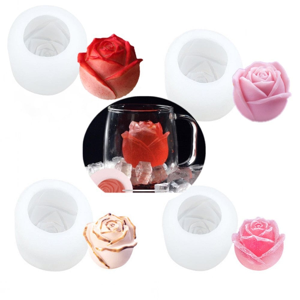 My Store Handmade Mould 3D Rose Flower Candle Handmade Mould