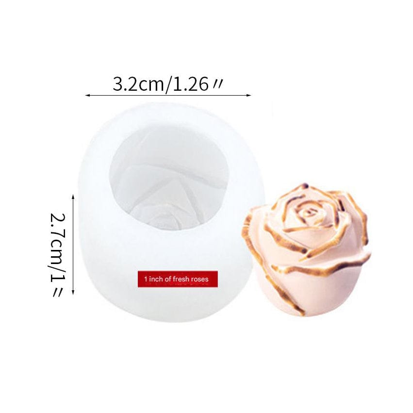 My Store Handmade Mould 3D Rose Flower Candle Handmade Mould