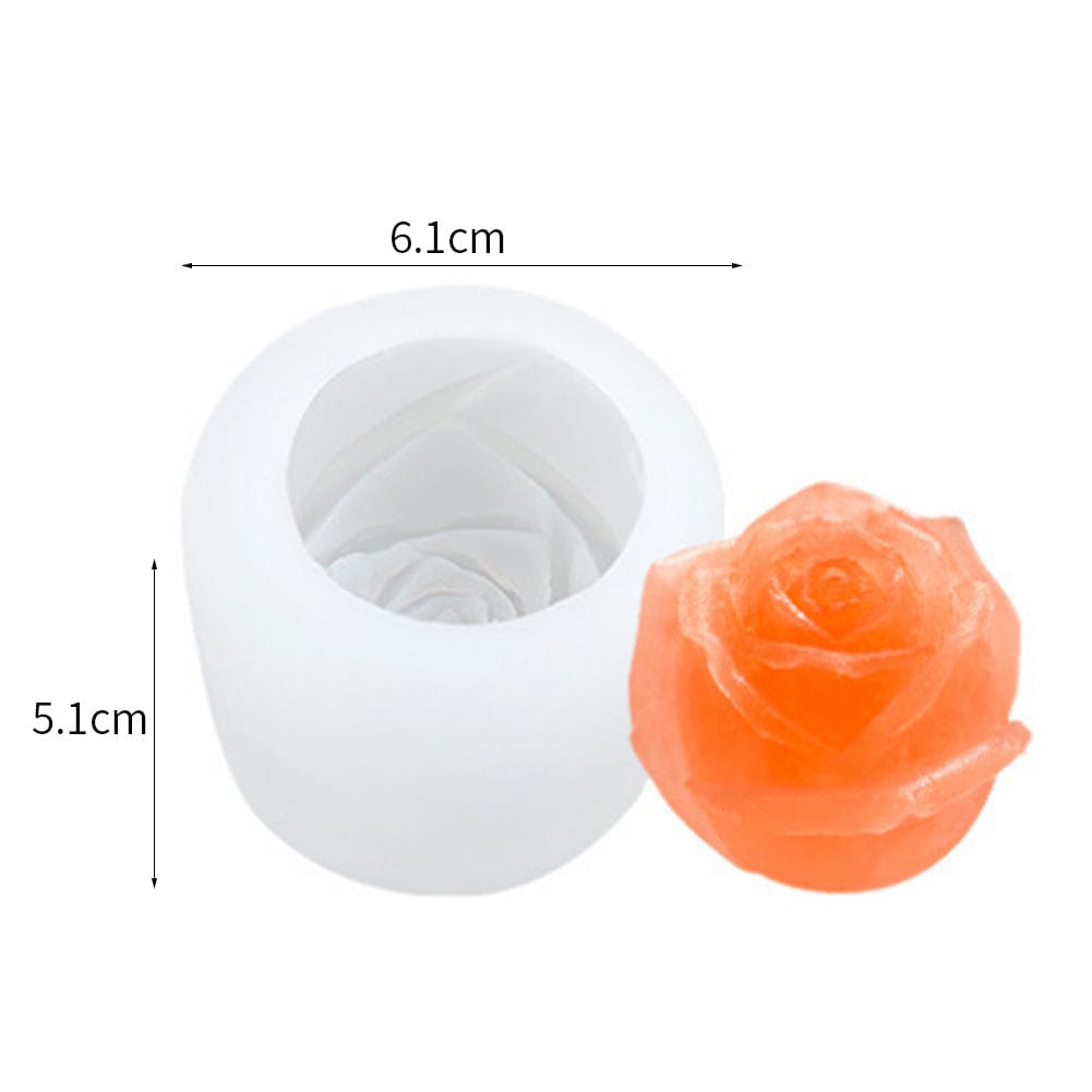 My Store Handmade Mould 3D Full Bloom Rose Handmade Mould