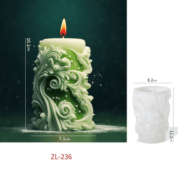My Store Handmade Mould Irregular Wave Pillar Candle Handmade Mould