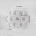 My Store Handmade Mould 9 Cavity 3D Succulent Flower Handmade Mould