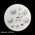 My Store Handmade Mould 13 Cavity 3D Flower Handmade Mould