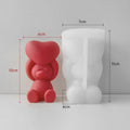 My Store Handmade Mould 3D Teddy With Holding Heart Handmade Mould