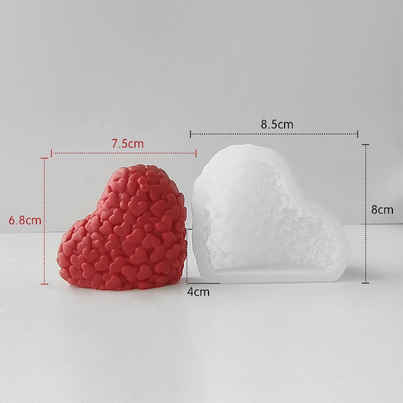 My Store Handmade Mould 3D Romantic Heart Design Handmade Mould