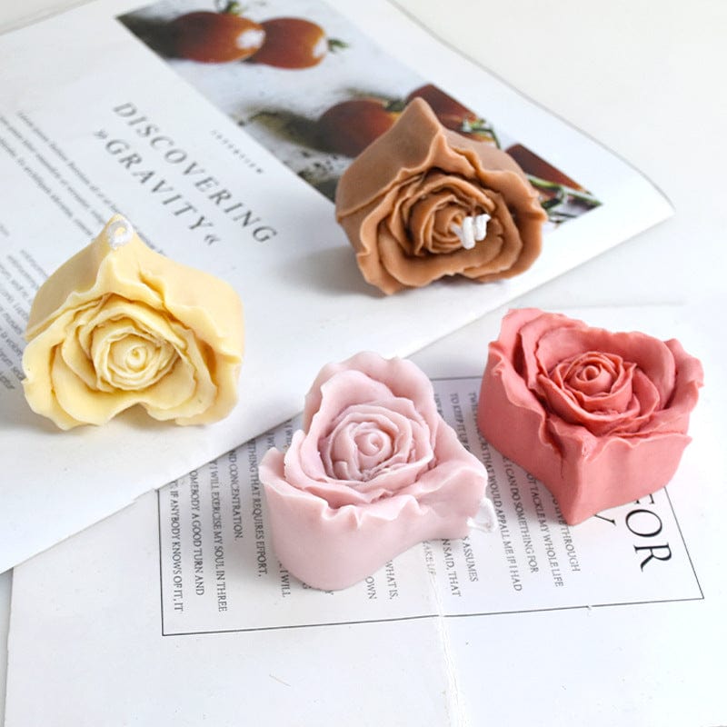 My Store Handmade Mould Rose Flower Heart Shape Handmade Mould