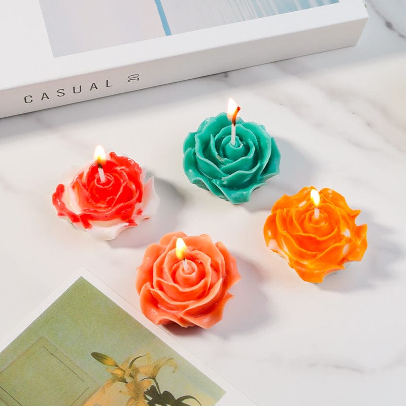 My Store Handmade Mould 3D Rose Realistic Floral Candle Handmade Mould