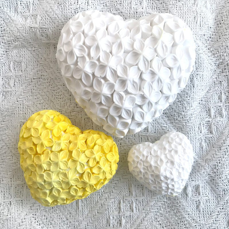 My Store Handmade Mould 3D Heart-Shaped Plumeria Flower Handmade Mould