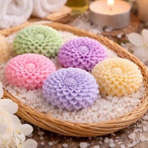 Crafteria Small Dahlia Flower Candle Mould