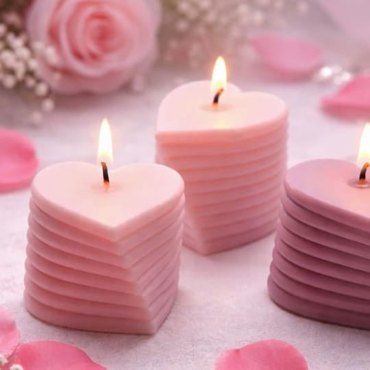 Crafteria Multi Layered Heart Candle Mould
