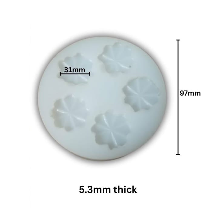 Crafteria Flat Petals Candle Mould