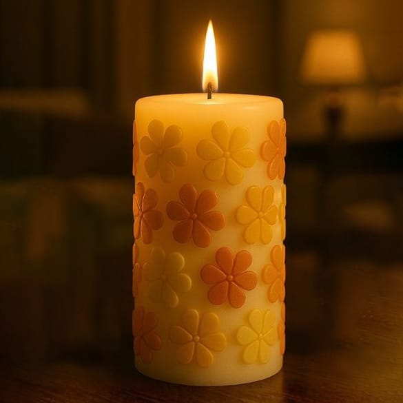 Crafteria Flat Petals Candle Mould