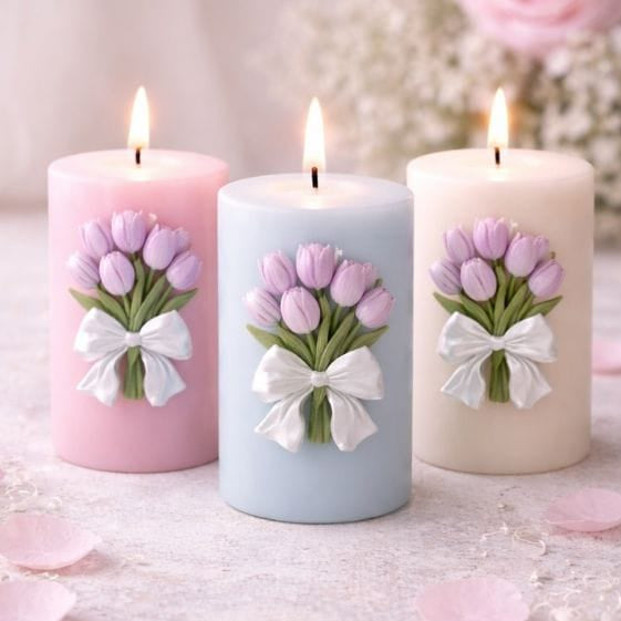 Crafteria Small Tulip Bouquet Candle Mould