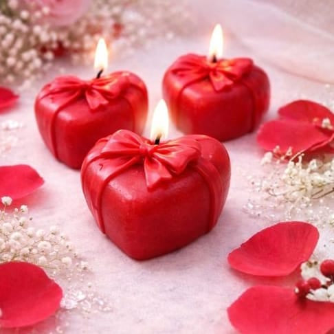 Crafteria Bow Heart Candle Mould