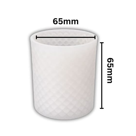 Crafteria 2.5" X 2.5" Chequered Round Pillar Mould