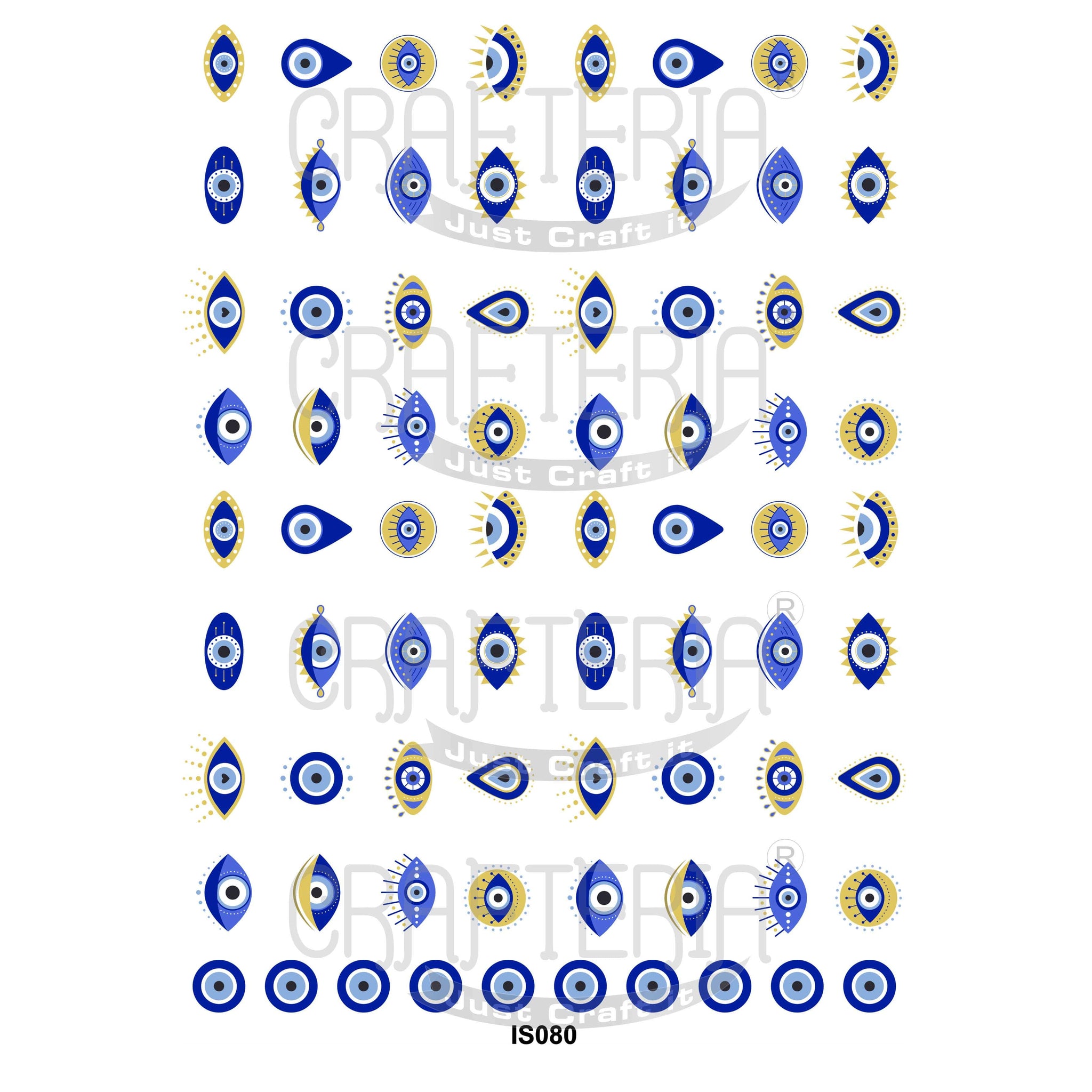 Evil Eye Theme Insert Sheet (Transparent Sheet) IS080