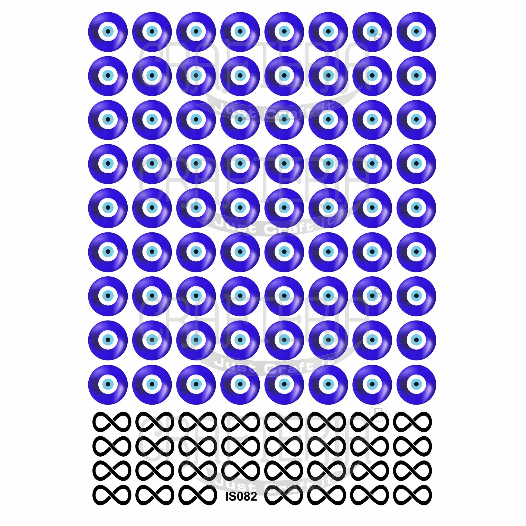 Evil Eye & Infinity Insert Sheet (Transparent Sheet) IS082