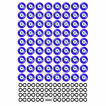 Evil Eye & Infinity Insert Sheet (Transparent Sheet) IS082