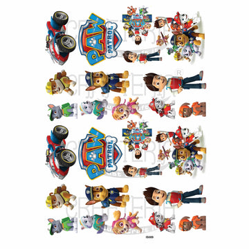 Paw Patrol Cartoon Insert Sheet (Transparent Sheet) IS089