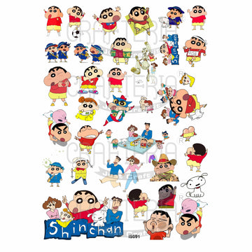 Shinchan Cartoon Insert Sheet (Transparent Sheet) IS091