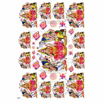 Laxmi, Ganesh & Saraswati Insert Sheet (Transparent Sheet) IS093