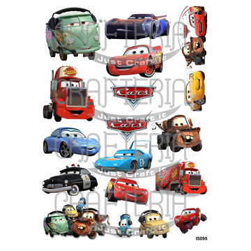 Car Cartoon Insert Sheet (Transparent Sheet) IS095