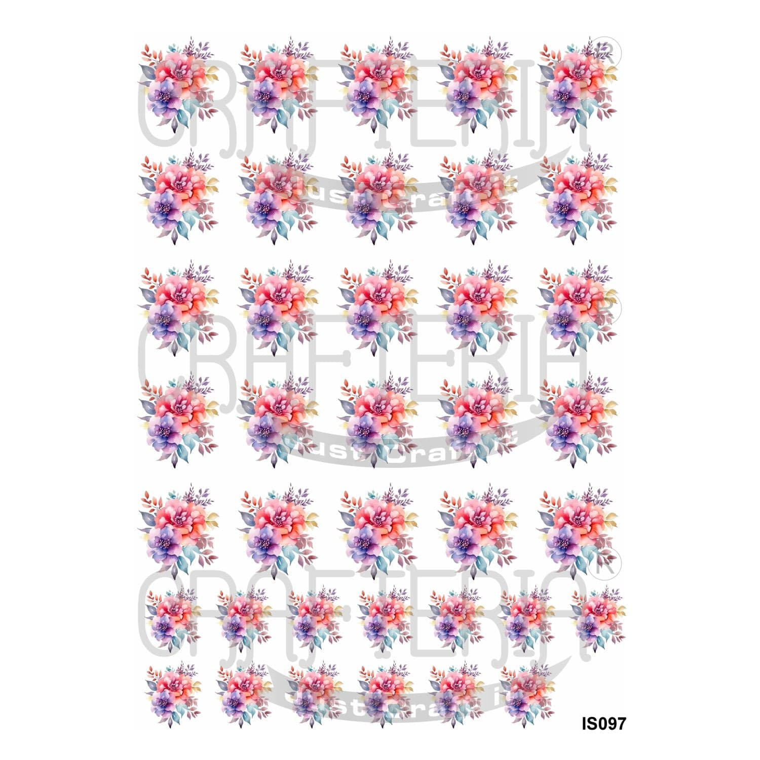 Flower Insert Sheet (Transparent Sheet) IS097