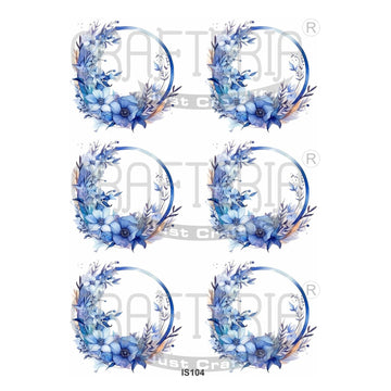 Floral Photo Frame Insert Sheet (Transparent Sheet) IS104