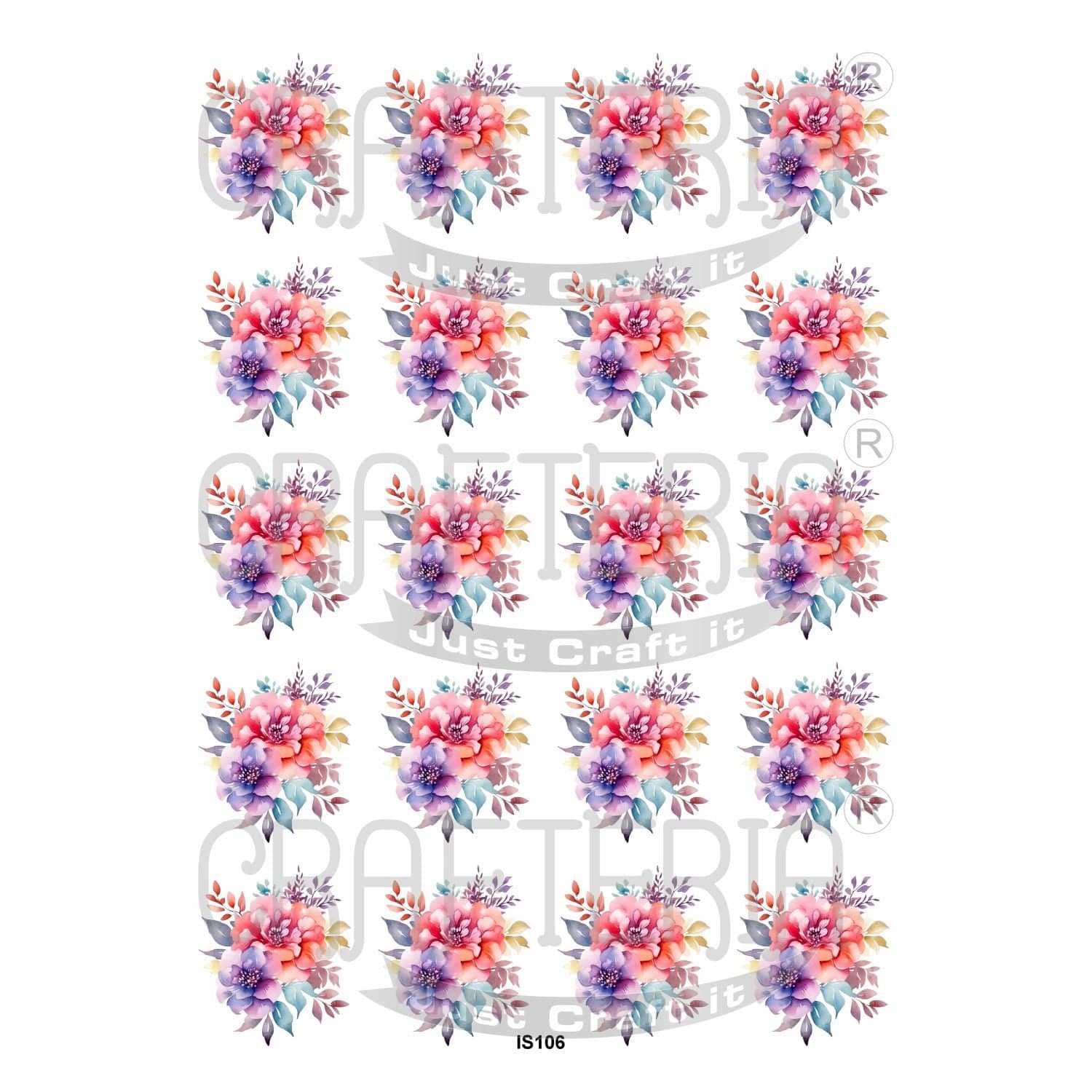 Flower Insert Sheet (Transparent Sheet) IS106