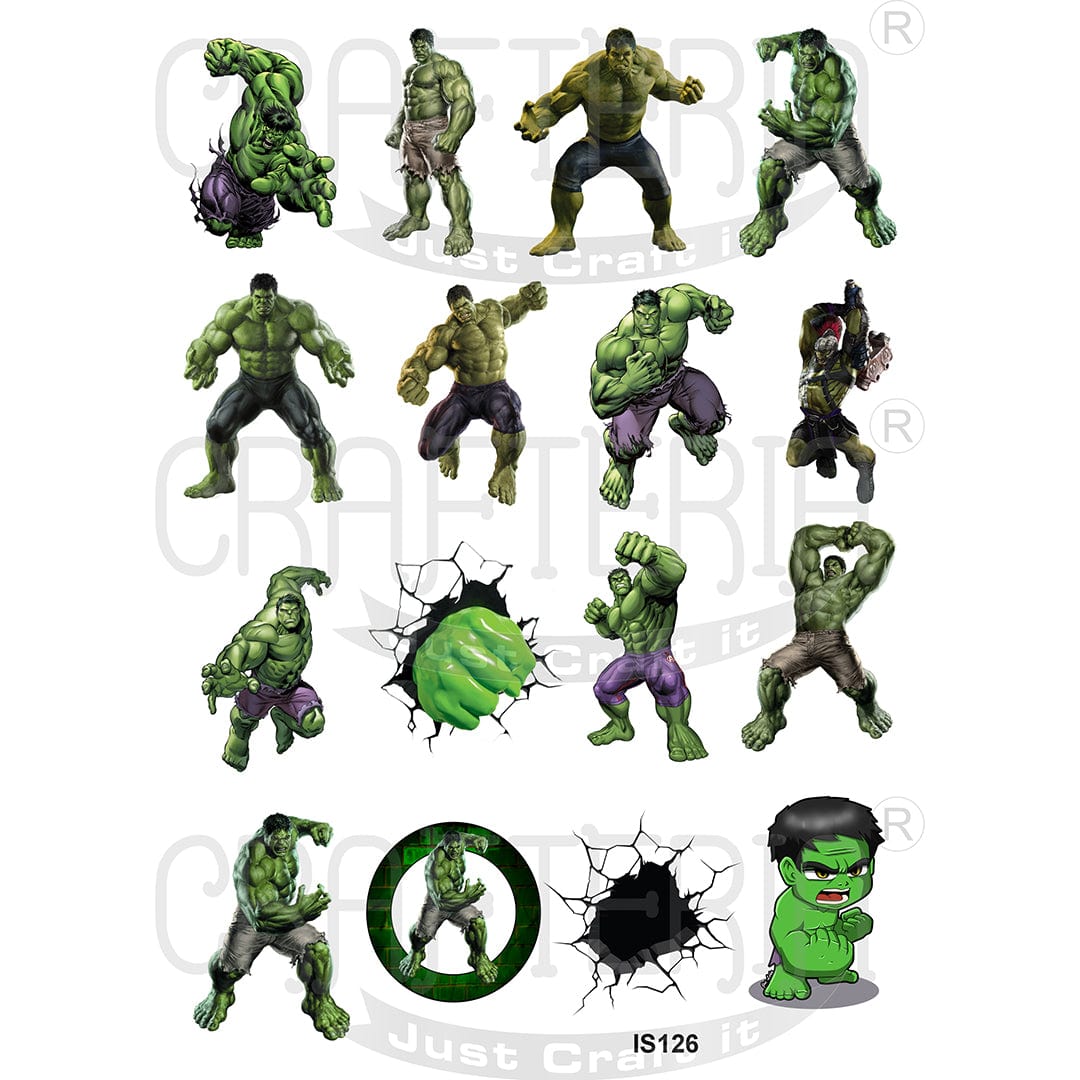 Crafteria Hulk Designs Insert Sheet (Transparent Sheet) IS126