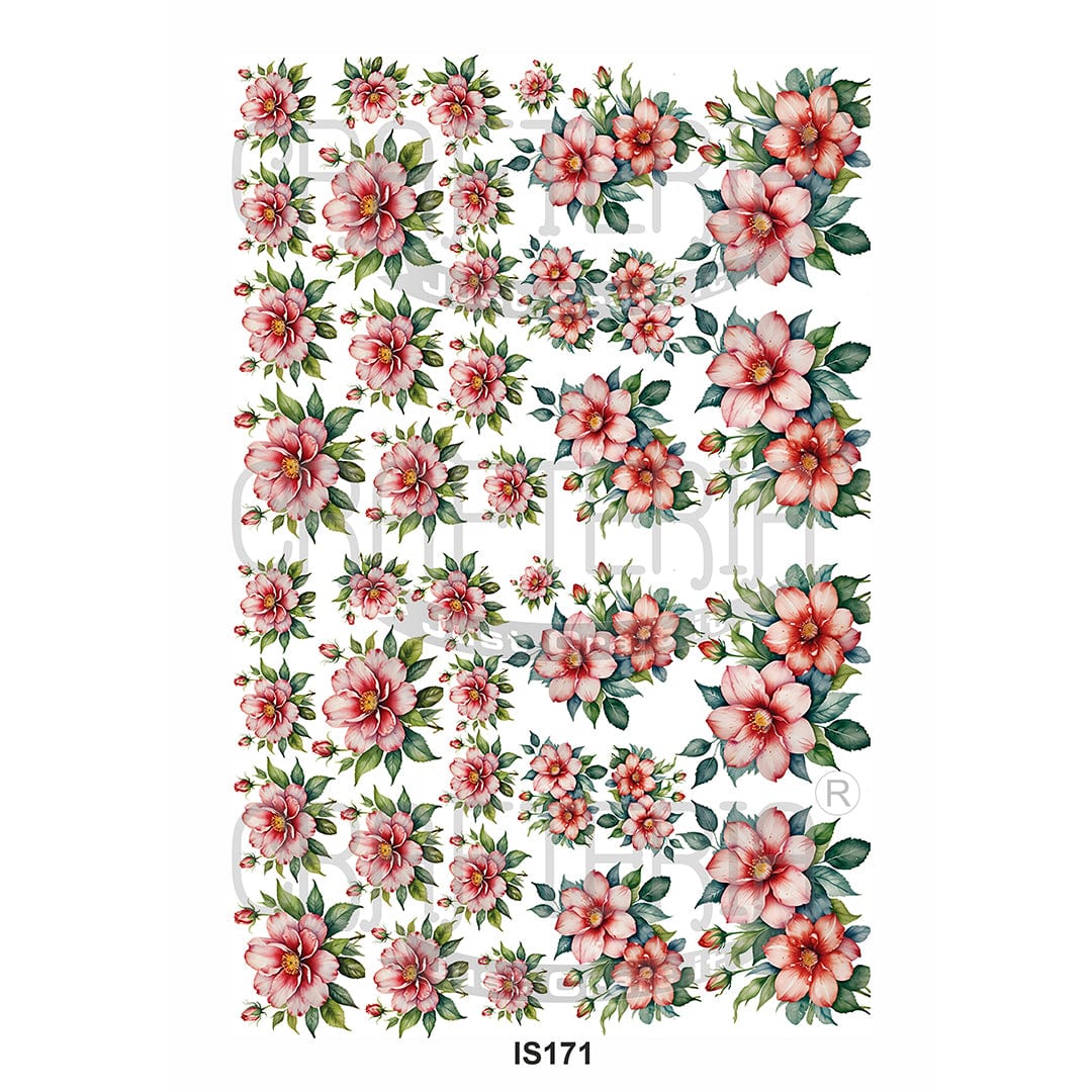 Crafteria Floral Designs Insert Sheet (Transparent Sheet) IS171