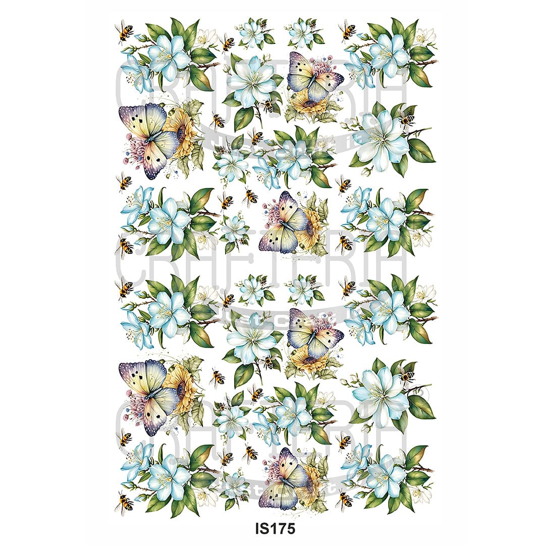 Crafteria Floral Designs Insert Sheet (Transparent Sheet) IS175