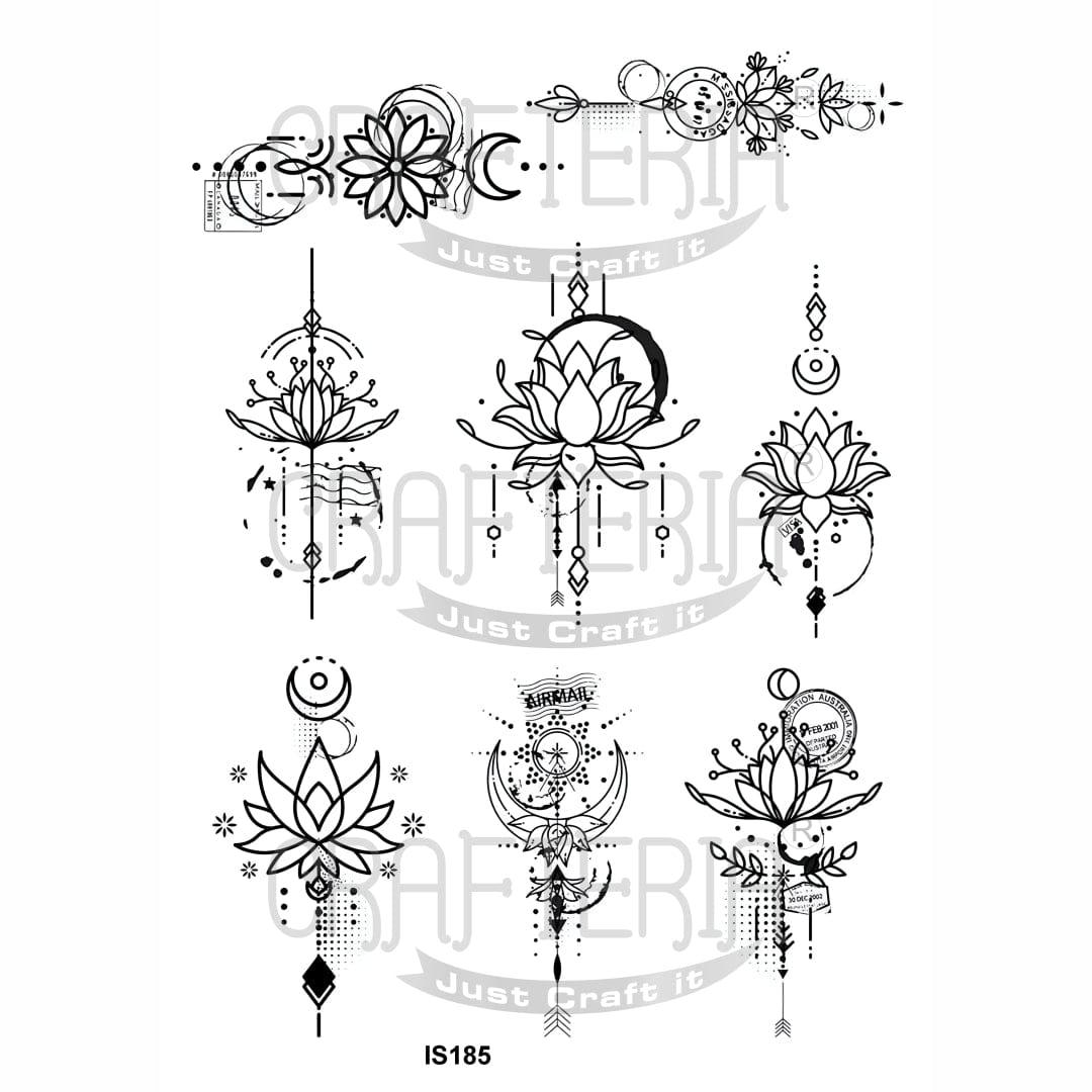 Crafteria Divine Floral Designs Insert Sheet (Transparent Sheet) IS185