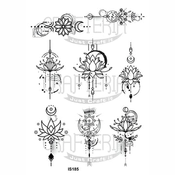 Crafteria Divine Floral Designs Insert Sheet (Transparent Sheet) IS185