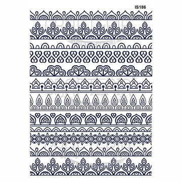 Crafteria Mandala Border Designs Insert Sheet (Transparent Sheet) IS186