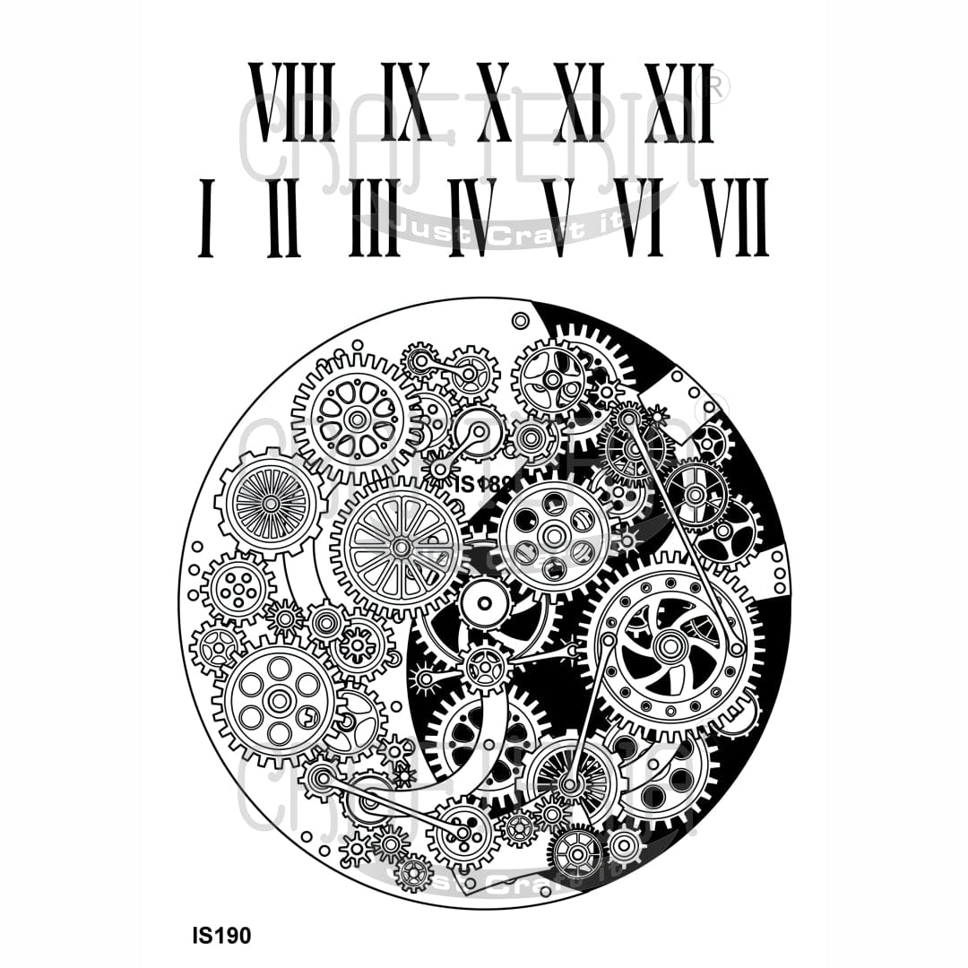Crafteria Clock Designs Insert Sheet (Transparent Sheet) IS190