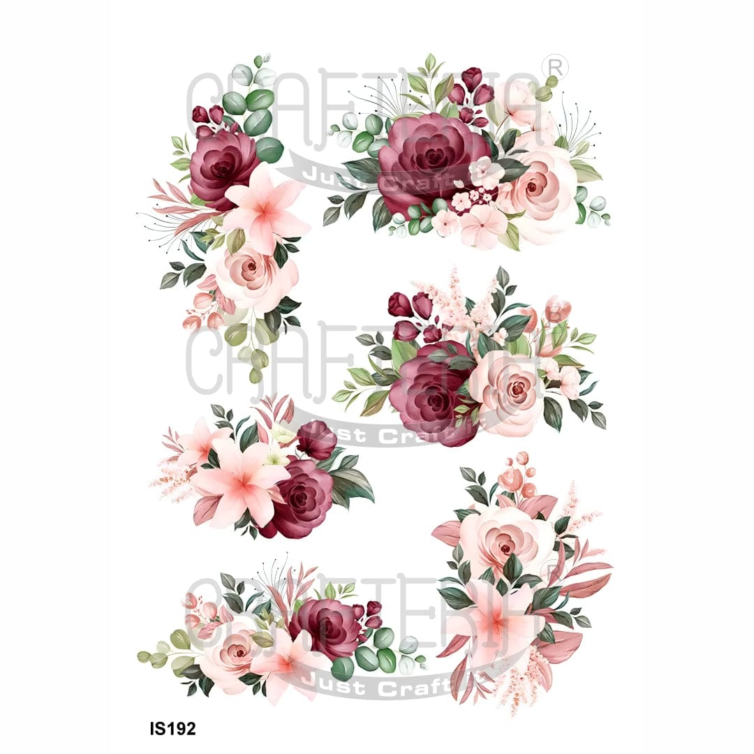 Crafteria Floral Designs Insert Sheet (Transparent Sheet) IS192
