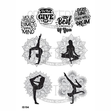 Crafteria Yoga Designs Insert Sheet (Transparent Sheet) IS194
