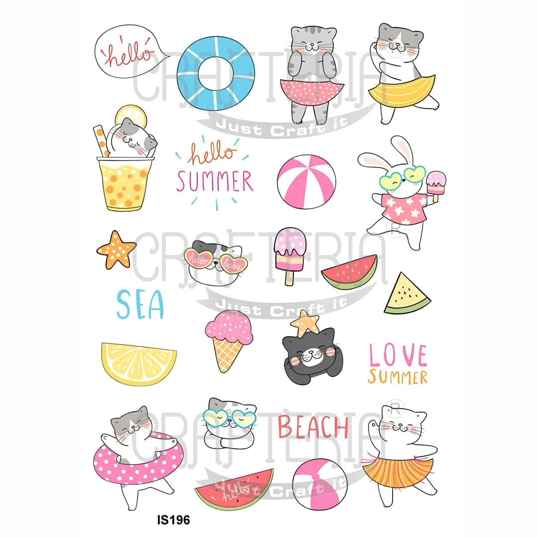 Crafteria Beach Designs Insert Sheet (Transparent Sheet) IS196
