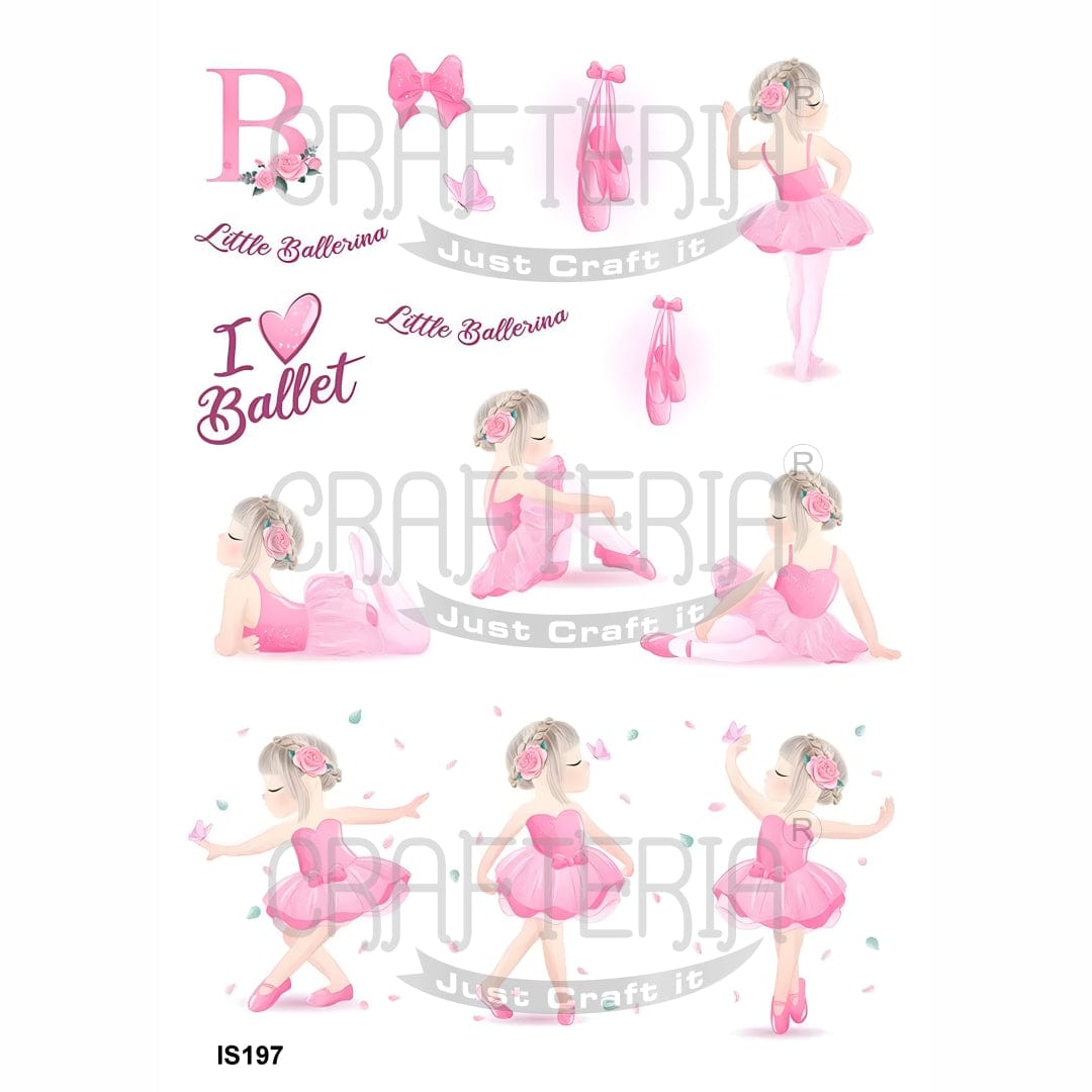Crafteria Ballet Designs Insert Sheet (Transparent Sheet) IS197