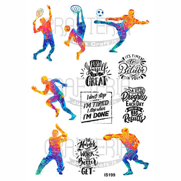 Crafteria Sports Designs Insert Sheet (Transparent Sheet) IS199