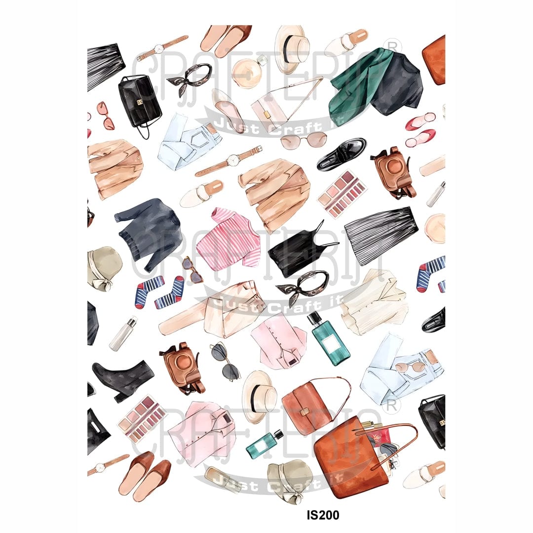 Crafteria Outfit Designs Insert Sheet (Transparent Sheet) IS200