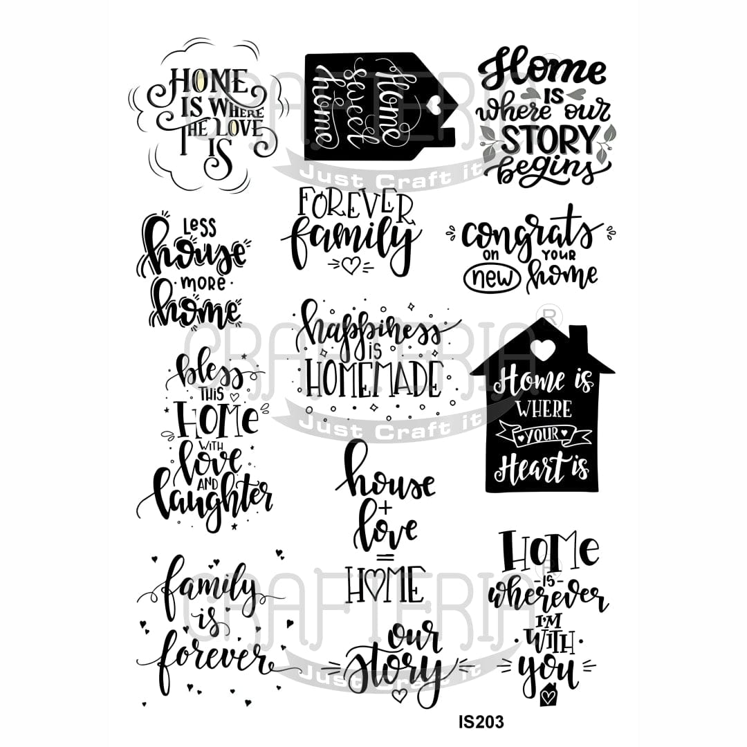 Crafteria Home Designs Insert Sheet (Transparent Sheet) IS203