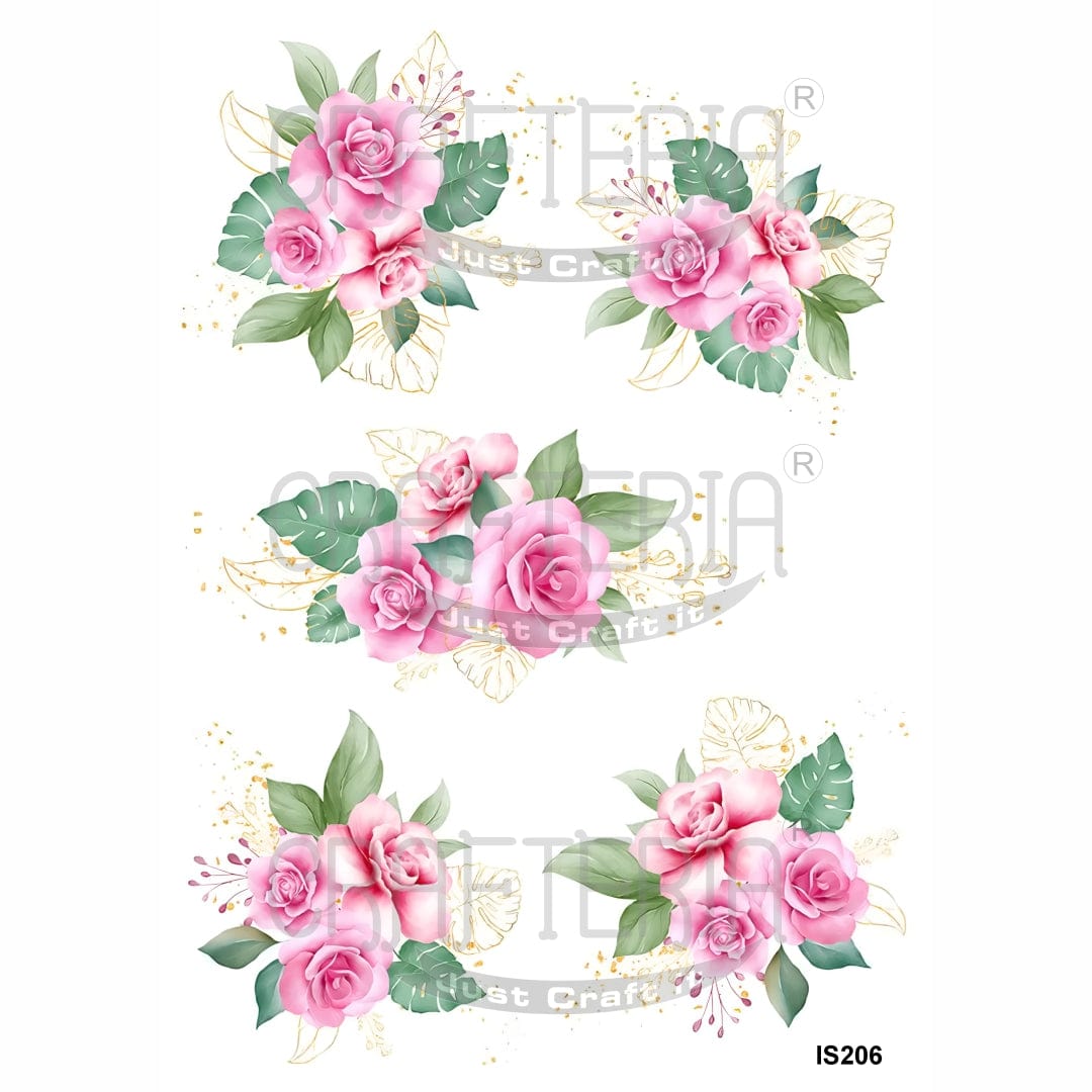 Crafteria Floral Designs Insert Sheet (Transparent Sheet) IS206