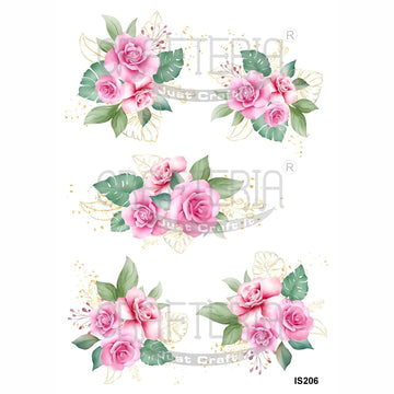Crafteria Floral Designs Insert Sheet (Transparent Sheet) IS206