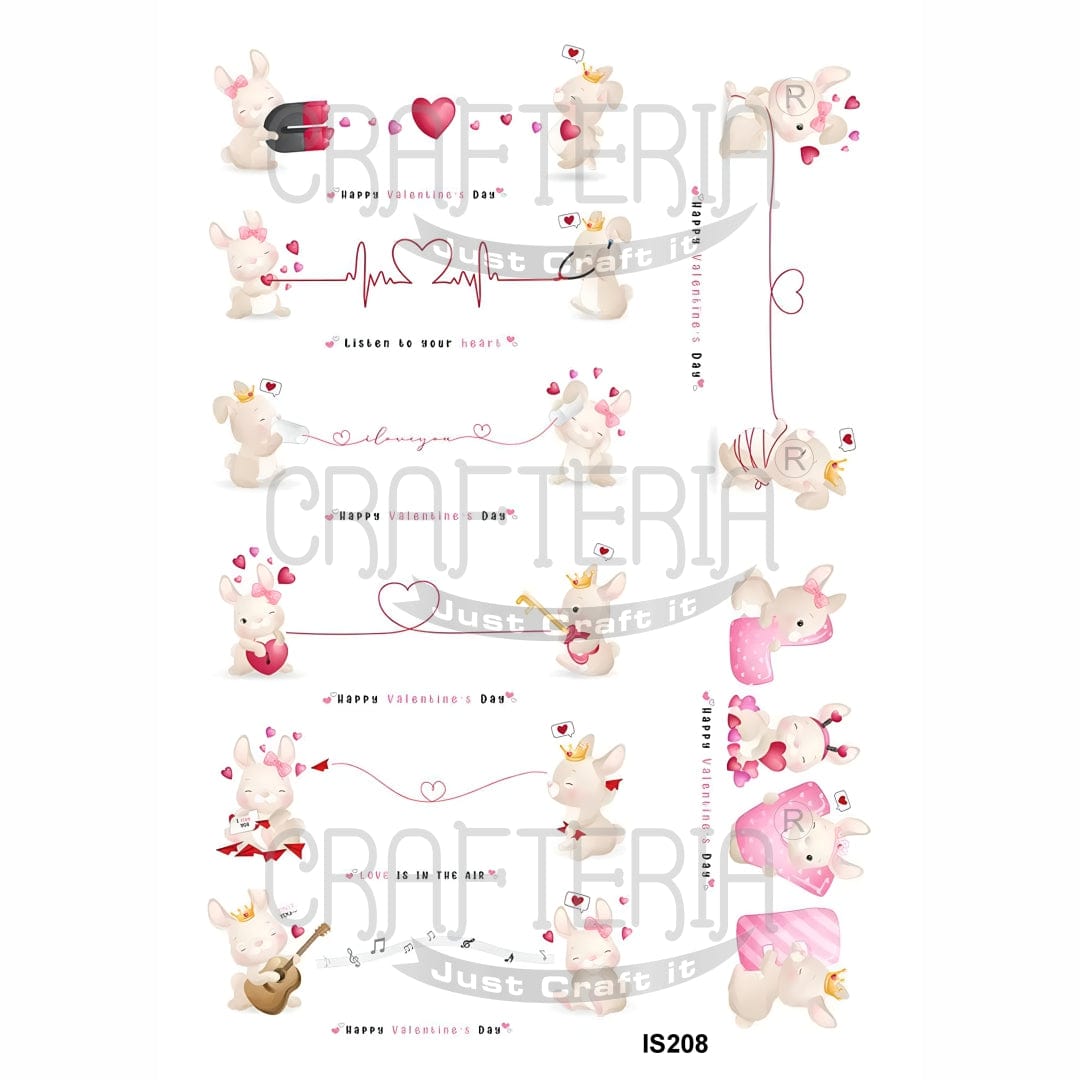 Crafteria Valentine Designs Insert Sheet (Transparent Sheet) IS208
